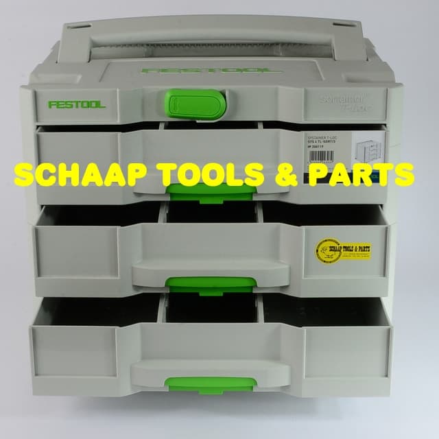 Festool Systainer SysSortainer met 3 schuifladen 200119 Schaap Tools &